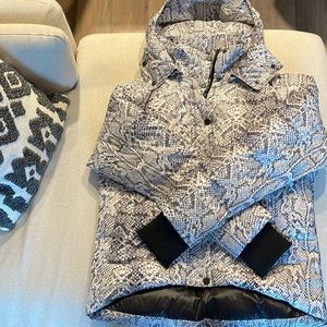 Varley Snake-print Puffer